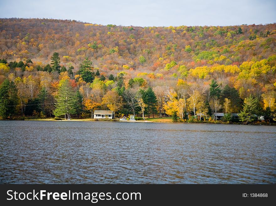 Waterfront Home And Foliage