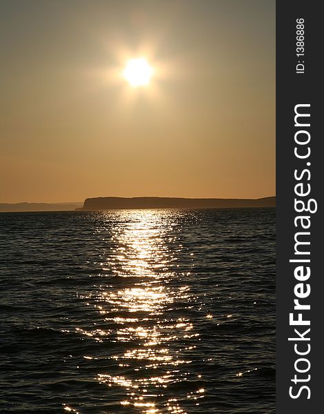 Sunset at Topsail Beach, Newfoundland. Sunset at Topsail Beach, Newfoundland