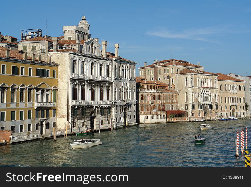 Palazzos at the Grand Canal in Venice, Italy