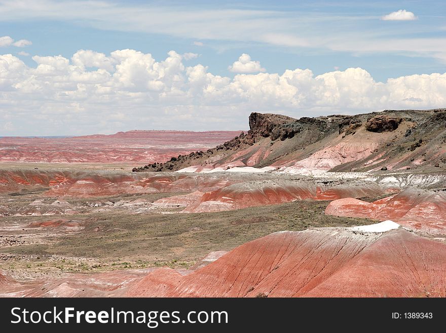 Beautiful view of painted desert