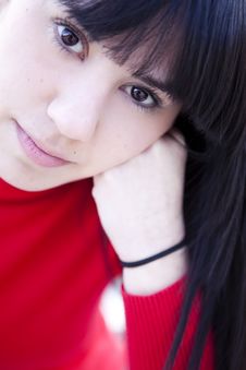 Staring Girl Portrait Royalty Free Stock Photos Staring Girl Portrait Royalty Free Stock Photos