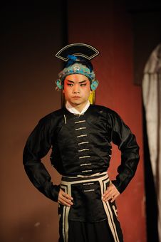 China Opera Actor With Hat Stock Photography China Opera Actor With Hat Stock Photography