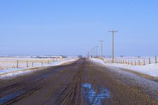 Country Road With Electric Poles Stock Photo Country Road With Electric Poles Stock Photo
