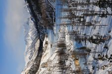 River Under Ice In The Winter Snowy Mountain Stock Images River Under Ice In The Winter Snowy Mountain Stock Images