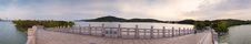 Panorama Of Lake Park On  Bridge Stock Photo