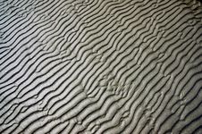 Wet Sand Waves Texture Royalty Free Stock Photos