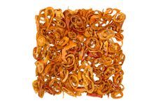 Dried Red Chili Pepper Rings Stock Photography