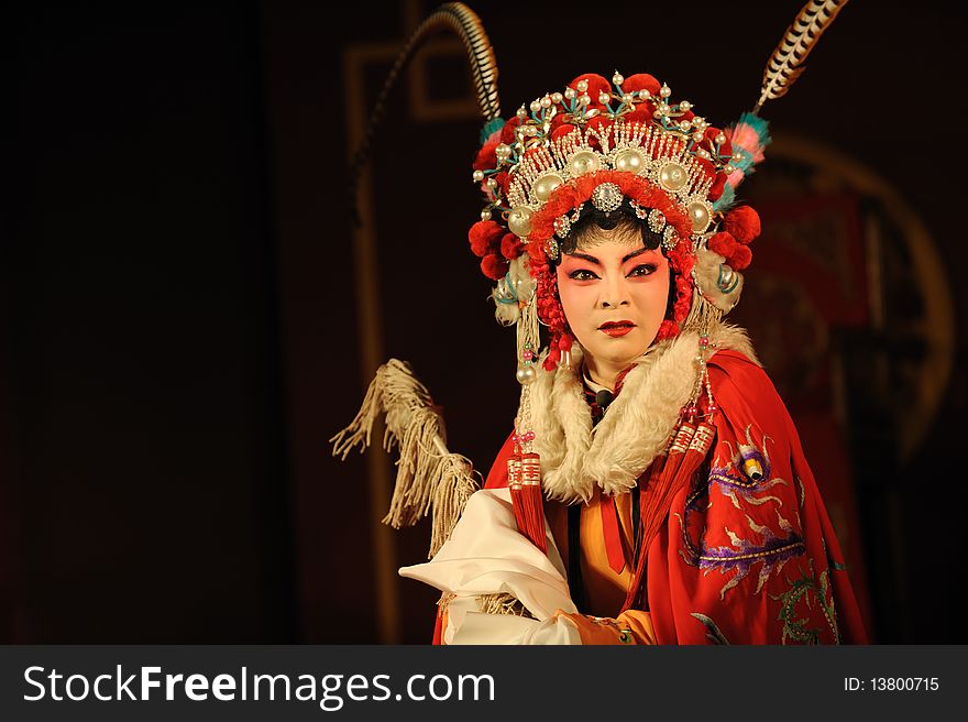 The beautiful china opera Actress.