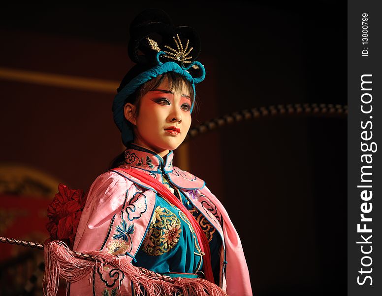 The beautiful china opera Actress.