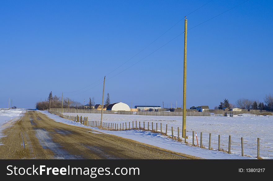 Farm on Country road