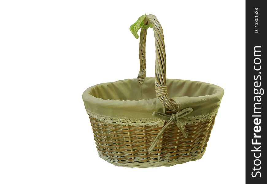 Basket on a white background