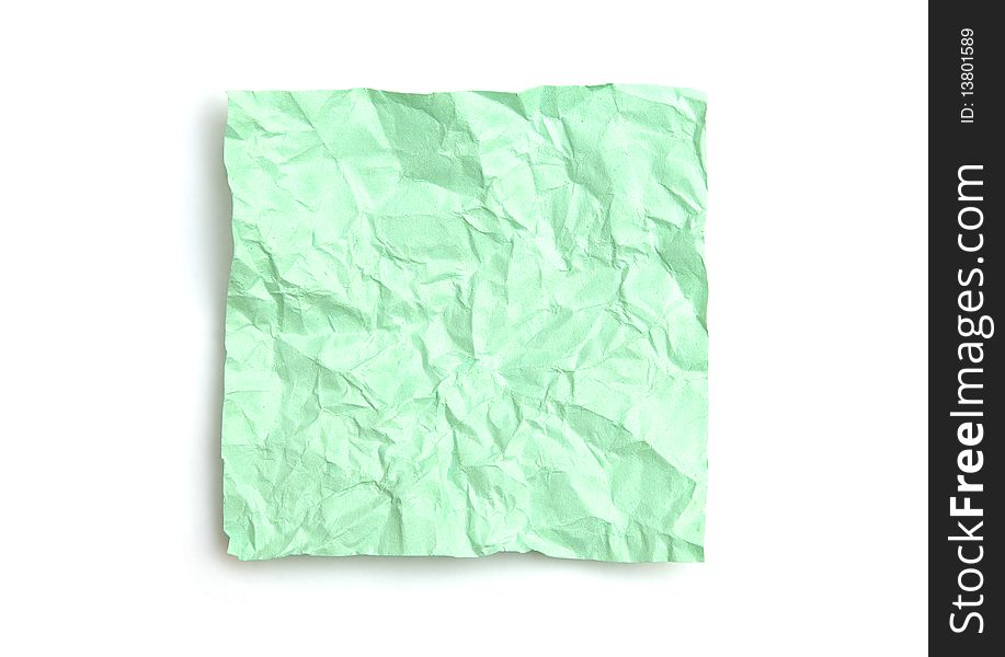 Crumpled Note Paper