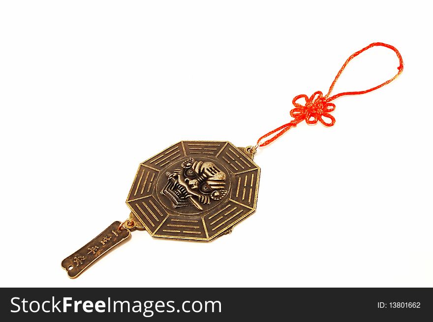 Amulet feng shui isolated on a white background
