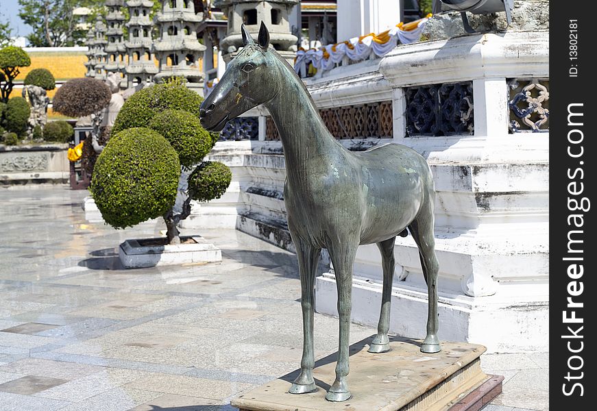 Wat Suthat Thepwararam royal temple in Bangkok. Wat Suthat Thepwararam royal temple in Bangkok