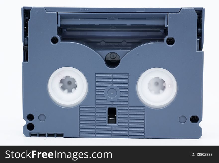 Mini DV tape (with clipping path). Ready for your creative work