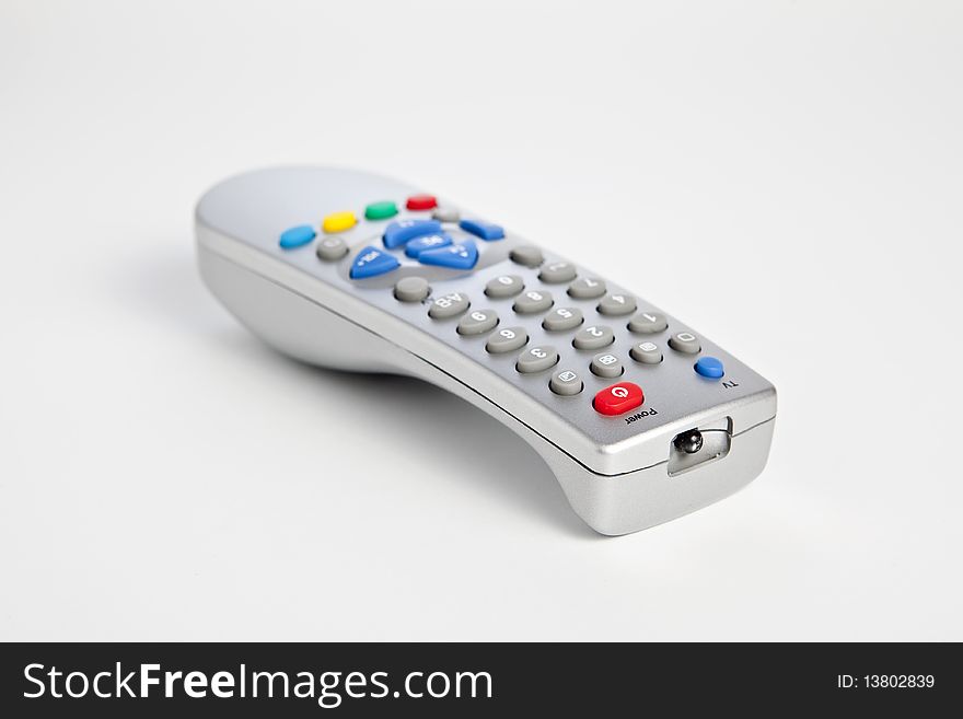 Universal remote control, isolated on white background