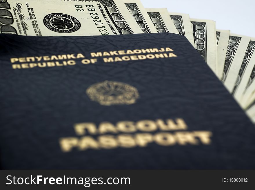 Passport with money