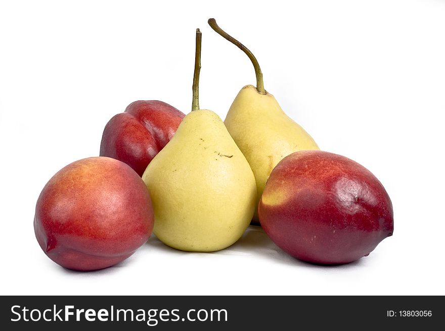 Fresh Fruits isolated on white background. Fresh Fruits isolated on white background