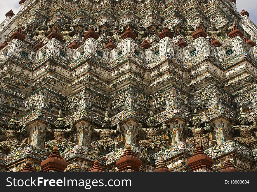 This is Wat Arun at bangkok in thailand