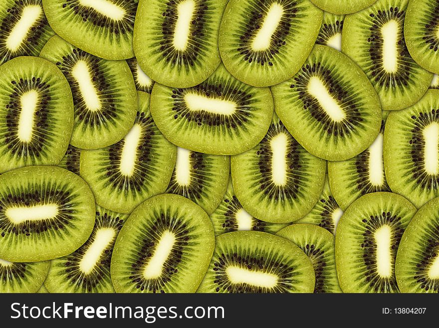 Fresh juicy kiwi fruit background