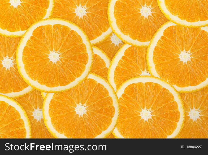 Juicy Orange Fruit Background