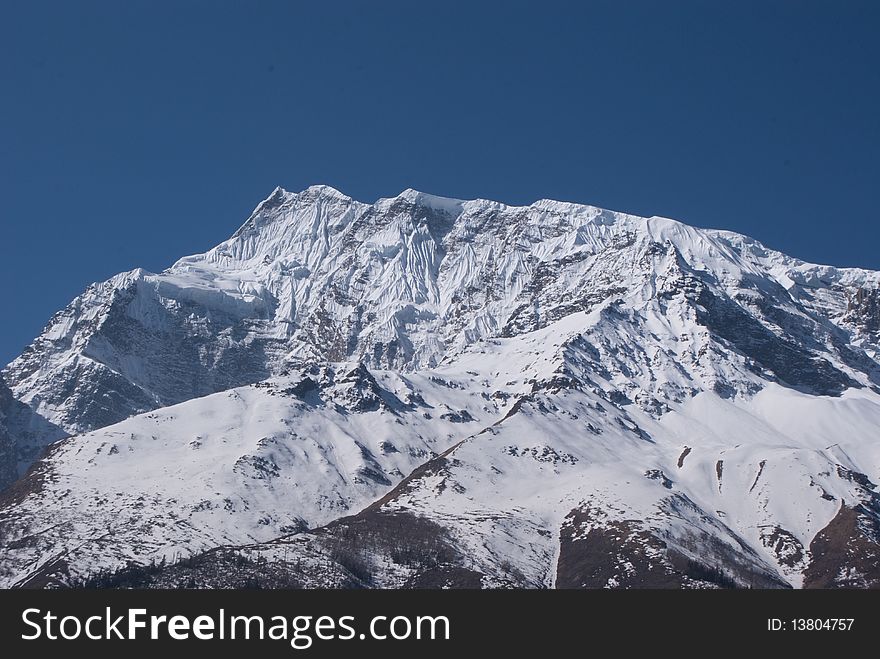 View of peak Annapurna II