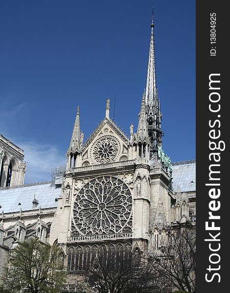 Notre Dame seen from the boats that sail the Seine