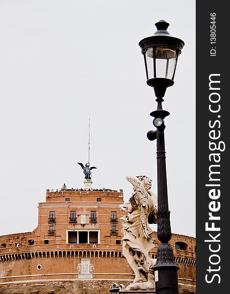 An image of Sant Angelo Castle in Rome, Italy