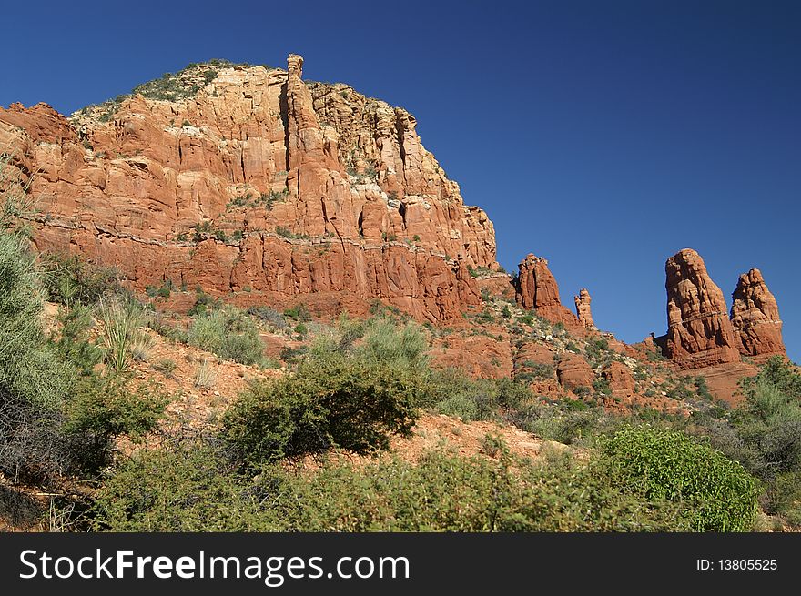 This large red rock formation almost looks like a bunny. This large red rock formation almost looks like a bunny.