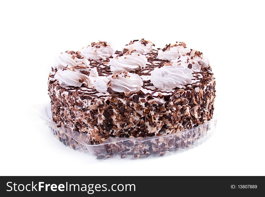 Cake isolated on a white background