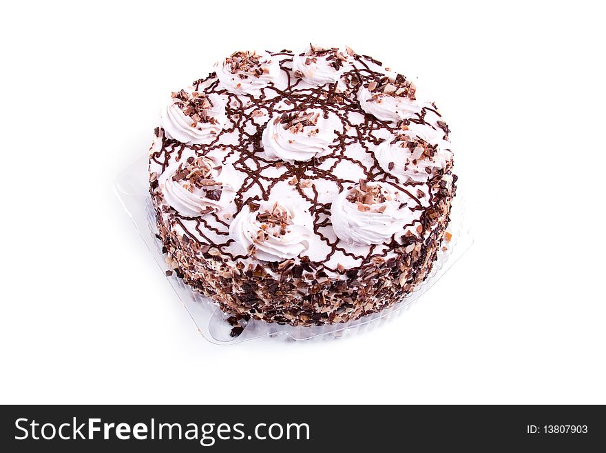 Cake isolated on a white background