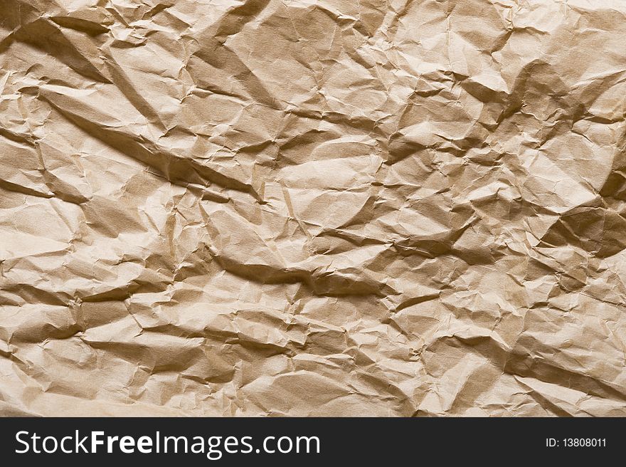Background with brown paper. Creative abstract