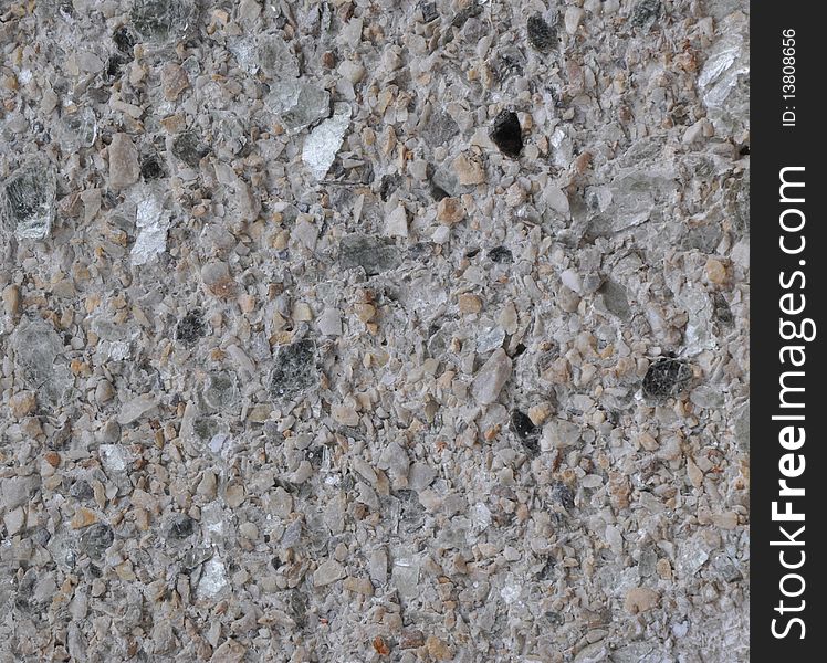 Illustration of texture of concrete wall with stone