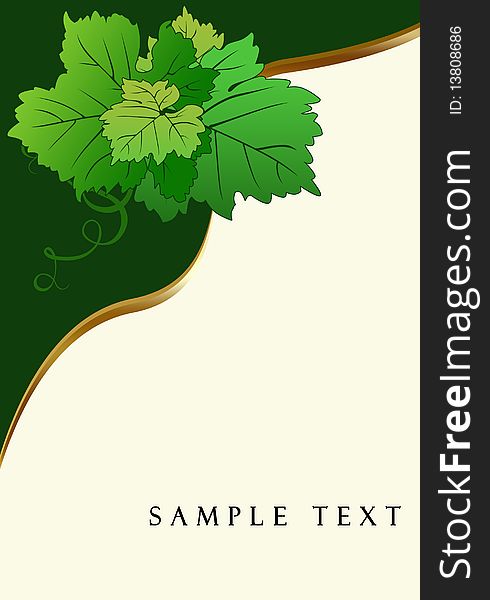 Illustration of abstract background from green petals. Illustration of abstract background from green petals