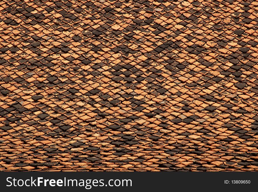 Abstract texture tiled roof . Good natural background