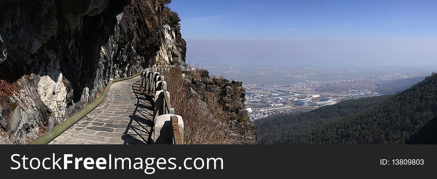 Cangshan mountains with view on dali china. Cangshan mountains with view on dali china