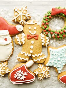 Christmas Gingerbread Cookies Royalty Free Stock Photography