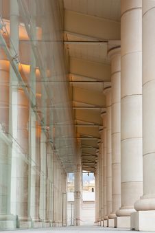 Outdoor Corridor Of Teatre Nacional De Catalunya Royalty Free Stock Photography Outdoor Corridor Of Teatre Nacional De Catalunya Royalty Free Stock Photography