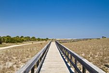 Boardwalk In The Dunes Stock Photography Boardwalk In The Dunes Stock Photography