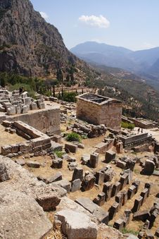 Ruins Of Delphi, Greece, Europe Stock Photo Ruins Of Delphi, Greece, Europe Stock Photo