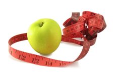 Apple And Measuring Tape Stock Photography Apple And Measuring Tape Stock Photography