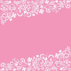 Free Ornate Floral Background With Copyspace Royalty Free Stock Photos - 13818908