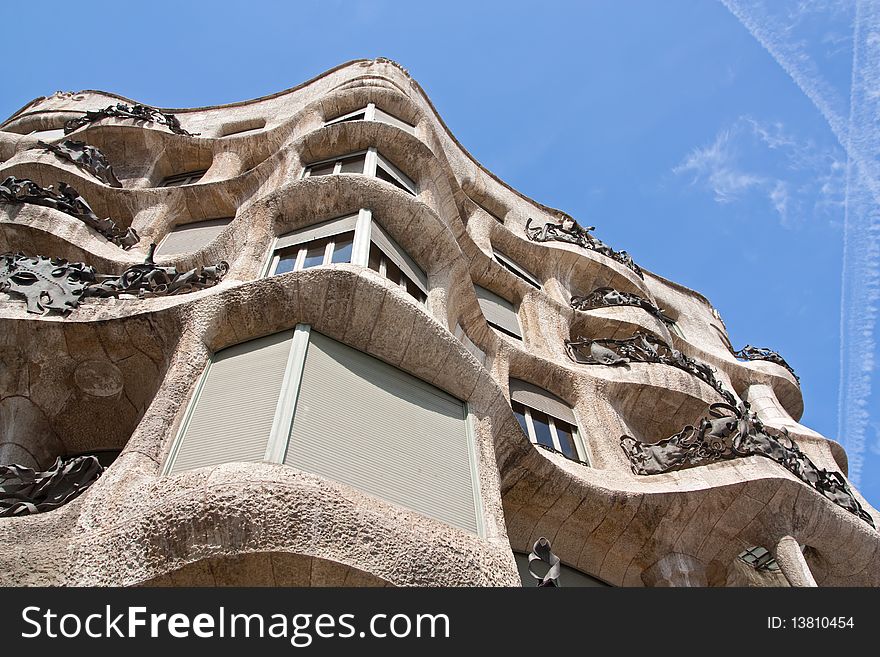 La Pedrera Facade Close Up