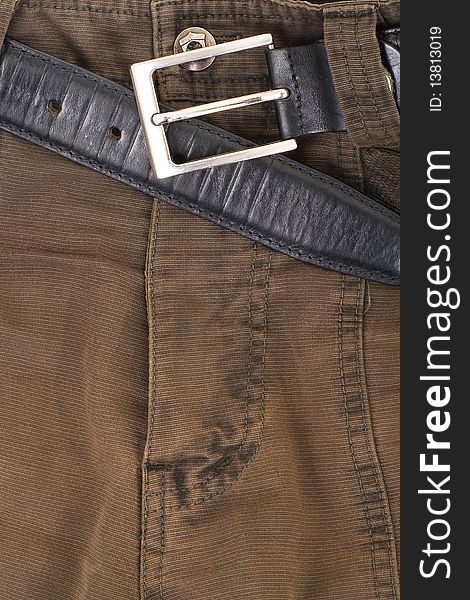 Serier. Jeans texture khaki colour