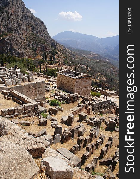 Ruins of Delphi, Greece, Europe