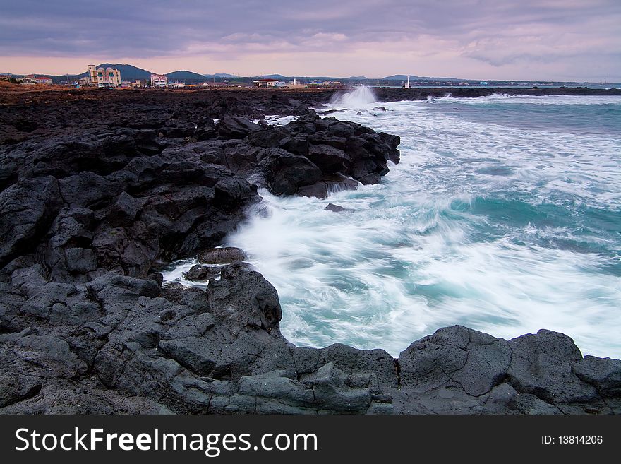 The buatiful Seascape in korea.