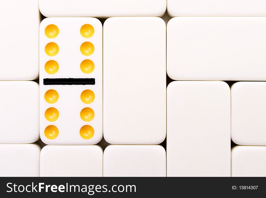 Background of arranged domino tiles. Background of arranged domino tiles
