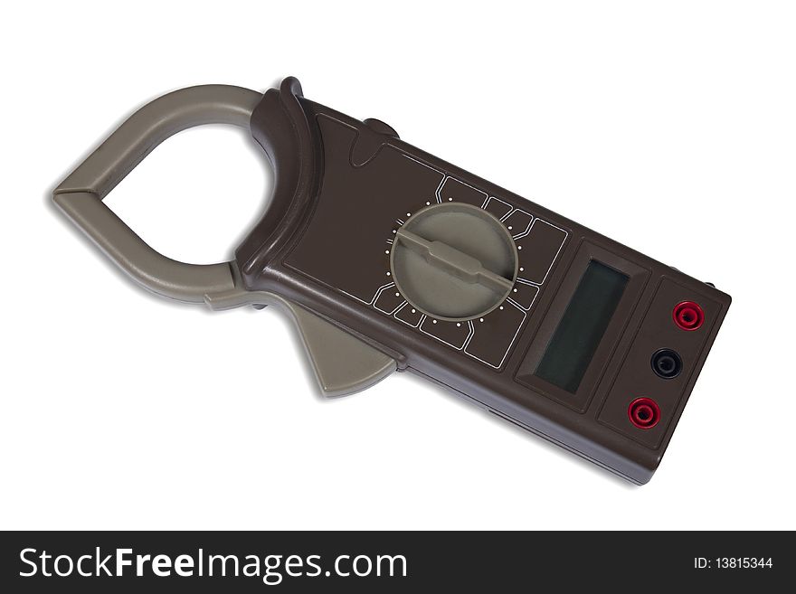 Clamp Meters isolated on white with clipping path