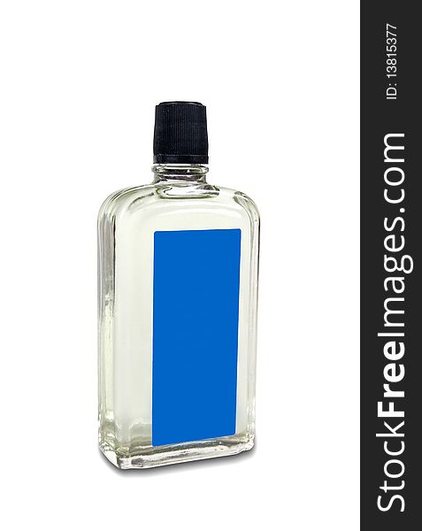 Cologne water isolated on white with clipping path