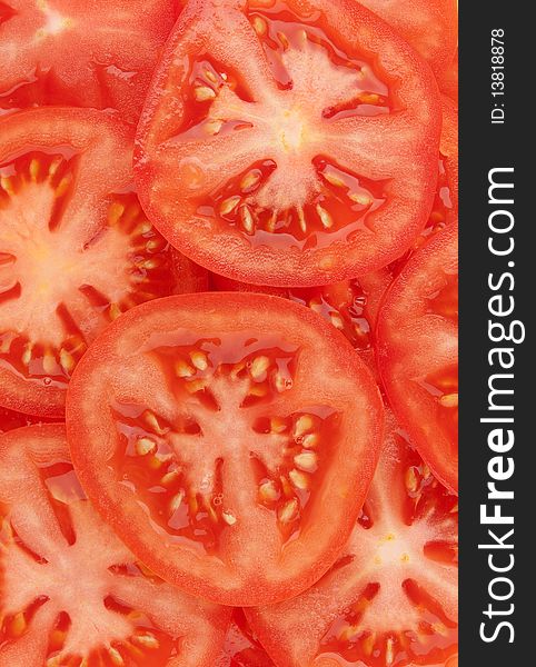 Background of fresh tomatoes closeup